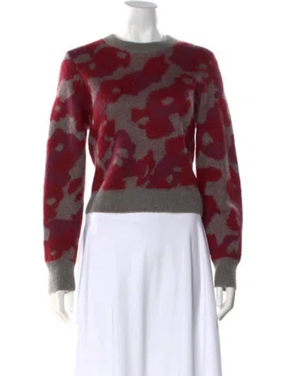 Pre-owned Rag & Bone Mohair Printed Sweater In Gray