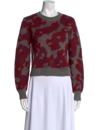 Pre-owned Rag & Bone Mohair Printed Sweater In Gray