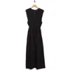 Rag & Bone Harriet Tie Waist Sleeveless Maxi Dress In Black