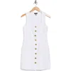 Rag & Bone Mona Sleeveless Cotton & Linen Minidress In White