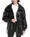 Rag & Bone Monica Foil Jacket In Black
