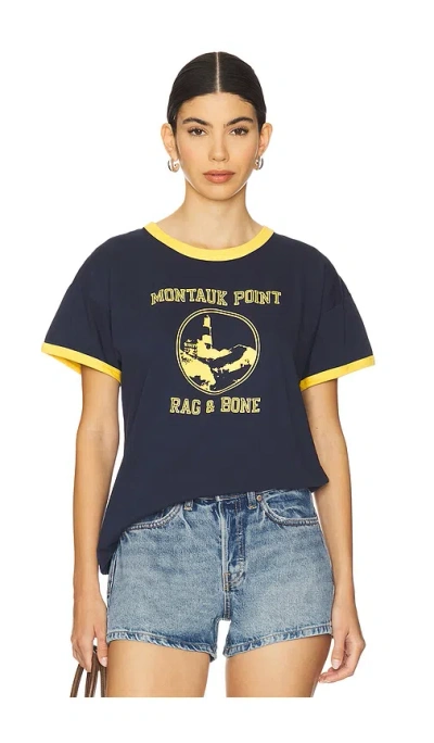 Rag & Bone Montauk Boxy Ringer Tee