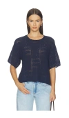 Rag & Bone Morgan Crew Tee In Blue