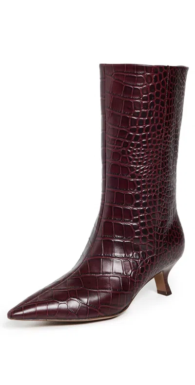 Rag & Bone Mott Boots Brdcr In Burgundy