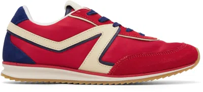 Rag & Bone Multicolor Retro Trainer Sneakers In Red