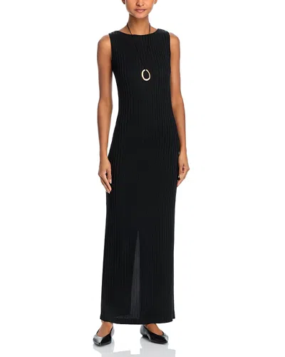 Rag & Bone Natalia Boat Neck Dress In Black
