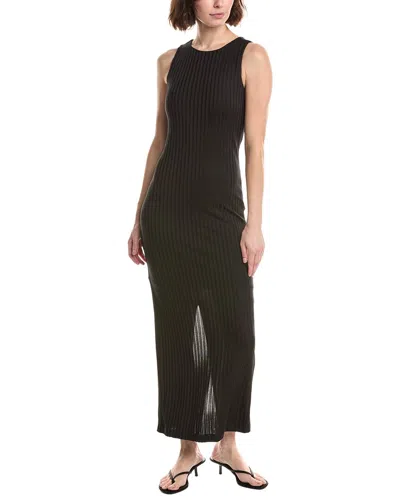 Rag & Bone Natalia Boatneck Midi Dress In Black