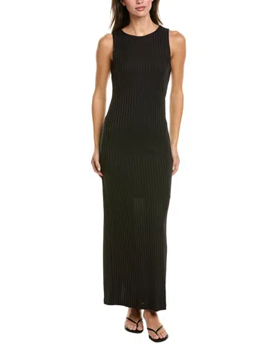 Rag & Bone Natalia Boatneck Midi Dress In Black