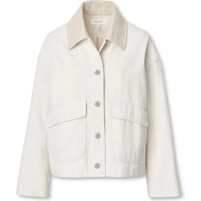 Rag & Bone Natalia Denim Jacket In White