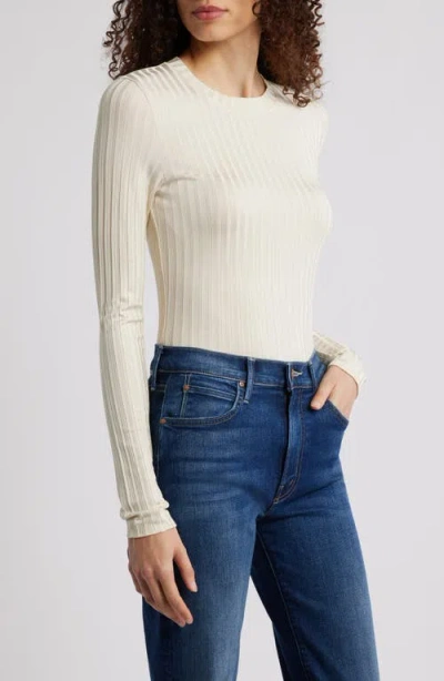 Rag & Bone Natalia Slim Fit Rib Top In White