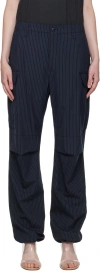 Rag & Bone Navy & White Sands Trousers In Salstrp