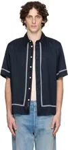 Rag & Bone Dalton Embroidered Short Sleeve Button-up Shirt
