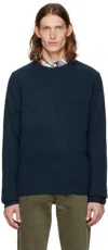 Rag & Bone Navy Harlow Sweater In Navymult
