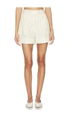 Rag & Bone Neila Stripe Short In White