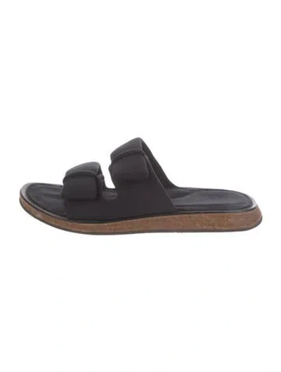 Pre-owned Rag & Bone Neoprene Slides In Black