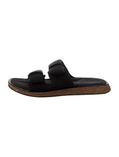 Pre-owned Rag & Bone Neoprene Slides In Black