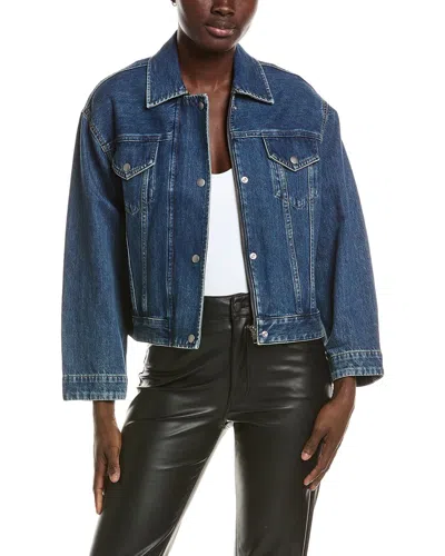 Rag & Bone Nessa Trucker Jacket In Blue