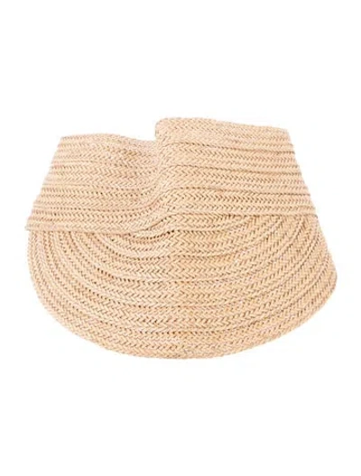 Pre-owned Rag & Bone Neural Woven Visor In Neutral