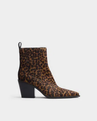 Rag & Bone Newbury Calf Hair Chelsea Boot In Brown