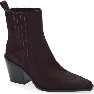 Rag & Bone Newbury Genuine Calf Hair Chelsea Boot In Burgundy Calf Hair