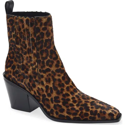 Rag & Bone Newbury Genuine Calf Hair Chelsea Boot In Leopard Calf Hair