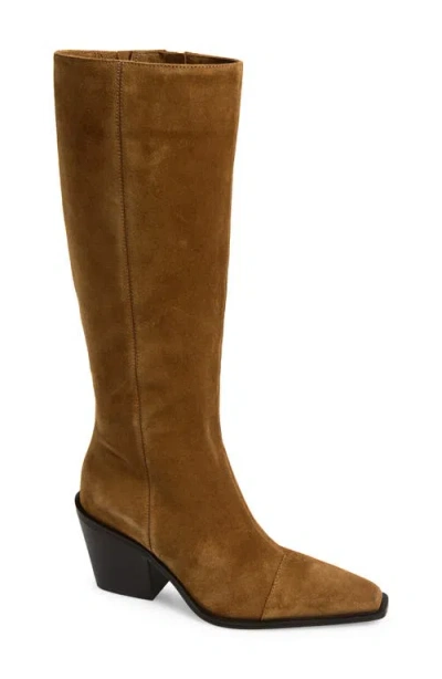 Rag & Bone Newbury Knee High Leather Boot In Brown