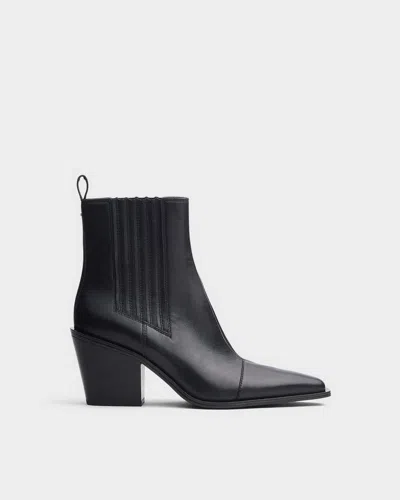 Rag & Bone Newbury Leather Chelsea Boot In Black