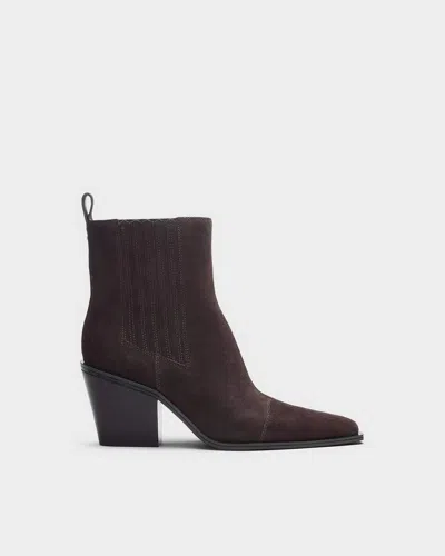 Rag & Bone Newbury Suede Chelsea Boot In Brown
