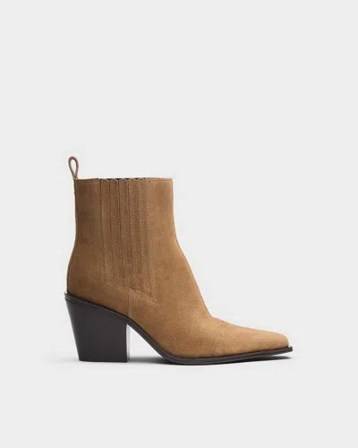 Rag & Bone Newbury Suede Chelsea Boot In Brown