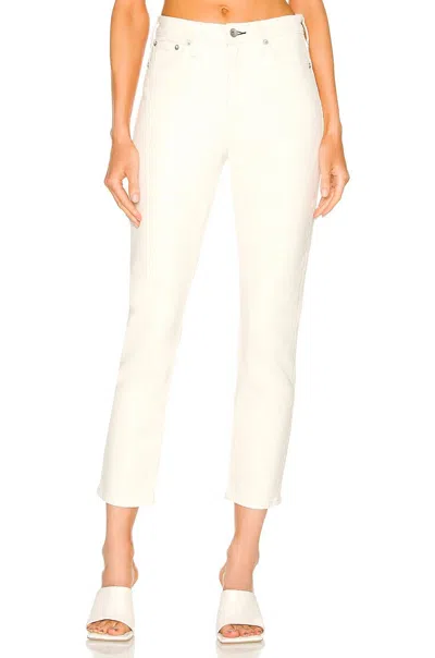 Rag & Bone Nina High-rise Ankle Cigarette Jean In Ecru In White