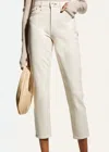 Rag & Bone Nina High-rise Ankle Cigarette Jean In Ecru In Multi