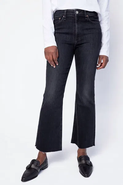 Rag & Bone Nina High Rise Flare Jeans In Reyes In Blue