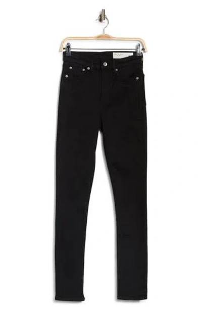 Rag & Bone Nina High Waist Skinny Jeans In Black