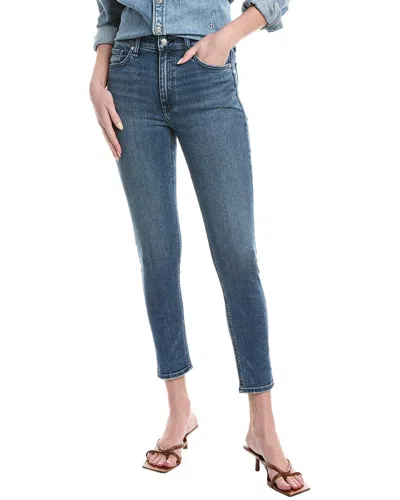 Rag & Bone Nina Rebecca High-rise Ankle Skinny Jean In Blue