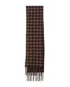 Rag & Bone Nora Houndstooth Alpaca Blend Scarf In Brown