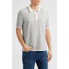 Rag & Bone Norton Knit Polo In Gray