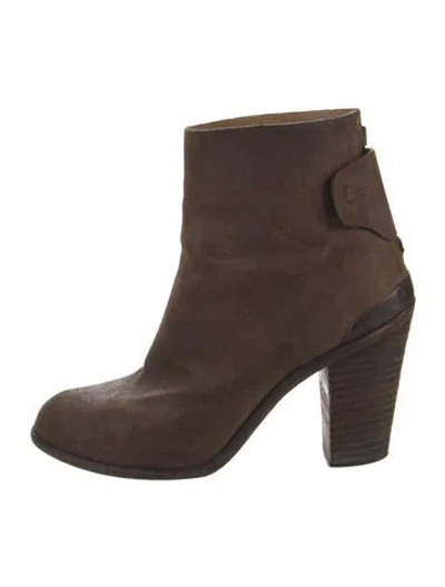 Pre-owned Rag & Bone Nubuck Boots In Brown
