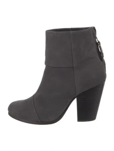 Pre-owned Rag & Bone Nubuck Boots In Gray