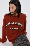 Rag & Bone Ny Vintage Terry Sweatshirt In Brown