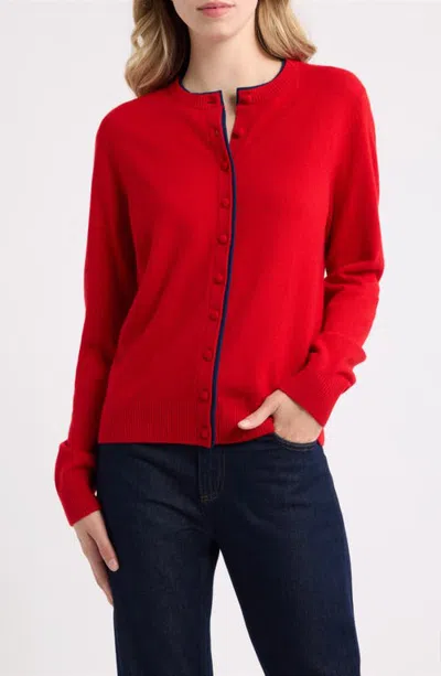 Rag & Bone Nyla Cashmere Cardigan In Red