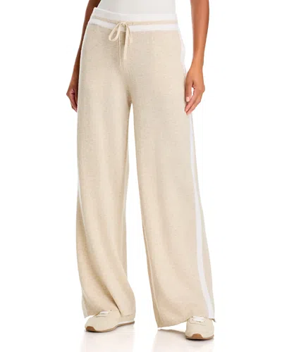 Rag & Bone Nyla Cashmere Wide Leg Pants In Neutral
