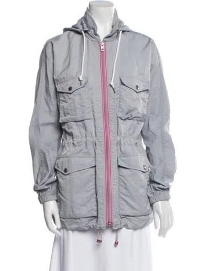 Pre-owned Rag & Bone Nylon Bomber Jacket In Gray