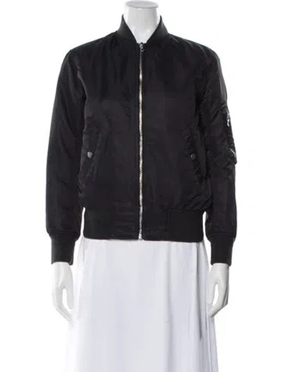 Pre-owned Rag & Bone Nylon Bomber Jacket In Gray