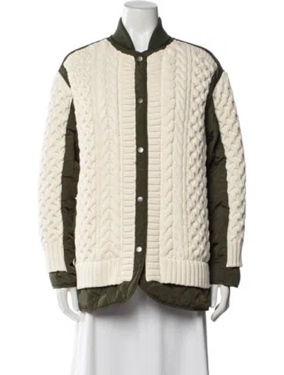Pre-owned Rag & Bone Nylon Bomber Jacket In Green