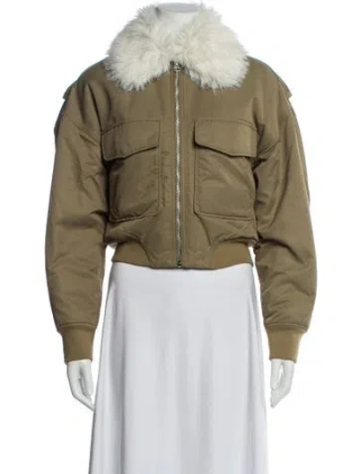 Pre-owned Rag & Bone Nylon Bomber Jacket In Neutral