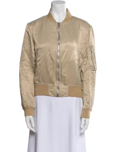 Pre-owned Rag & Bone Nylon Bomber Jacket In Neutral