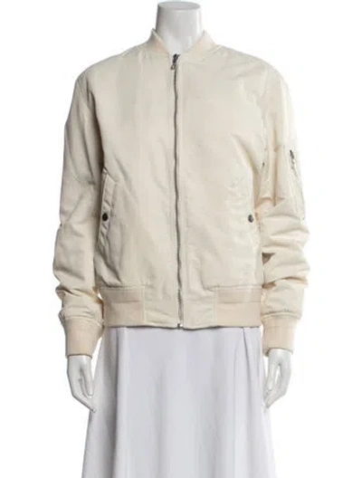 Pre-owned Rag & Bone Nylon Bomber Jacket In Neutral