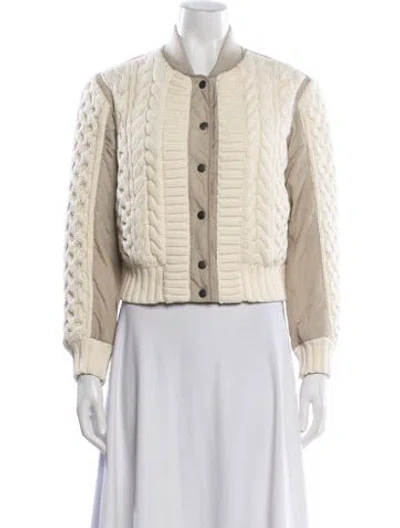 Pre-owned Rag & Bone Nylon Bomber Jacket In Neutral