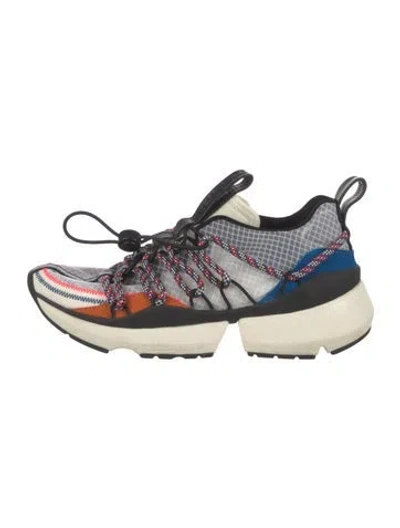 Pre-owned Rag & Bone Nylon Colorblock Pattern Chunky Sneakers In Neutrals