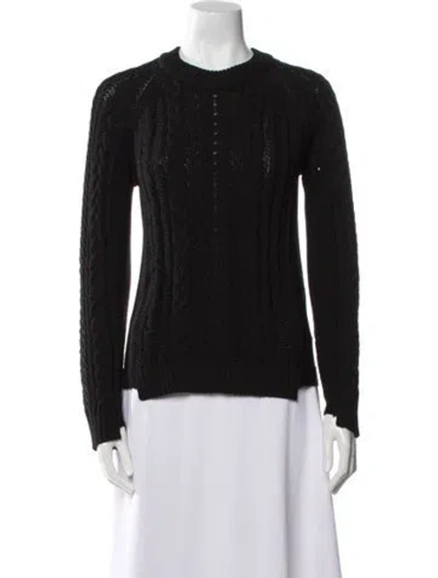 Pre-owned Rag & Bone Nylon Crew Neck Sweater In Black